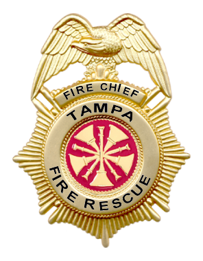 DRESS JACKET BADGE - FIRE CHIEF